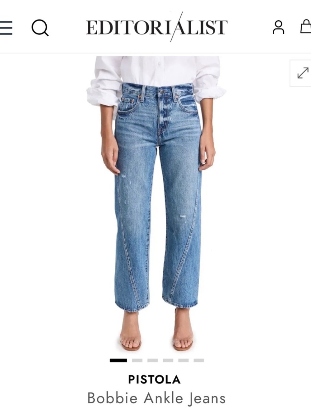 PISTOLA Bobbie Ankle Jeans Size 25